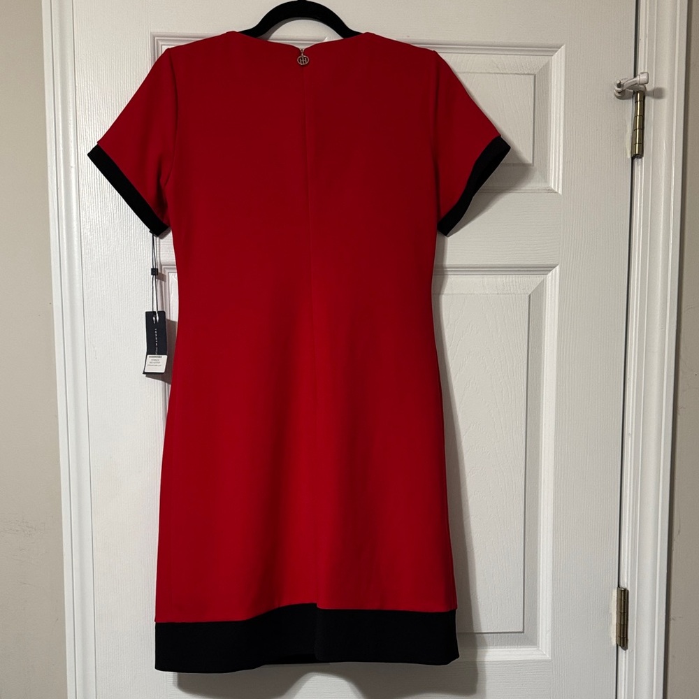 Tommy Hilfiger Red and Black Mini Dress - Picture 4 of 5